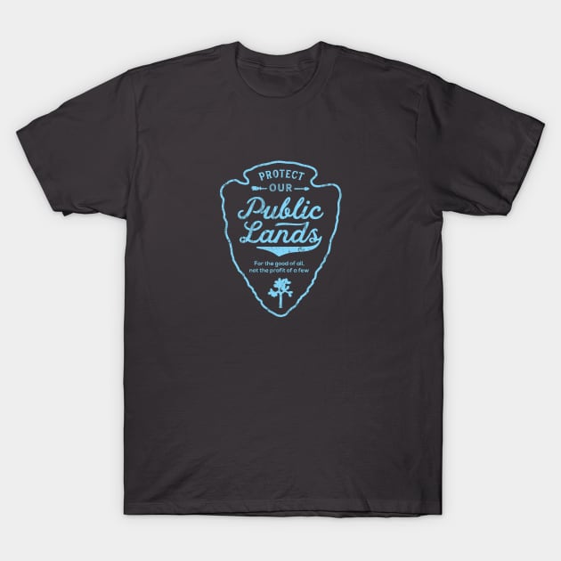 Public Lands Lt Blue T-Shirt by SurfYogaBJJ